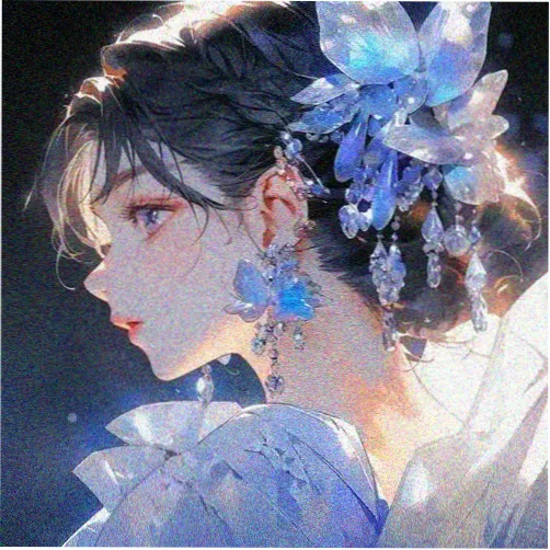 暖光少女头像素材